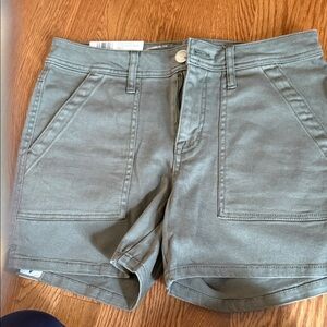 Seven7 Green Utility Shorts NWT